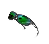 FIMOSON Night Vision Glasses for Women Men Driving Glasses Reduce Glare Improve Vision HD Polarized Sunglasses, A01 Matte Black Frame / Green Lens