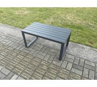 Fimous Aluminium Outdoor Garden Rectangular Coffee table for Balcony, Terrace, Swimming Pool - Dark Grey