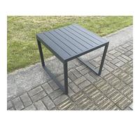 Fimous Aluminium Outdoor Garden Side Table Patio Coffee Table Tea Table For Balcony, Terrace,swimming Pool Dark Grey