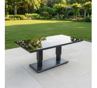 Fimous Aluminum Adjustable Dining or Coffee Table - Dark Grey