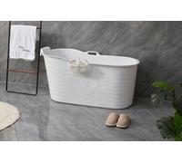 Fimous Bathtub Adults Freestanding Bath For Hot Bath And Ice Bath For Small Bathroom White