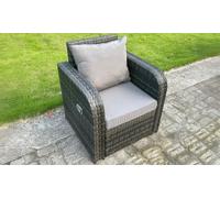 Fimous Rattan-Effect Reclining Chair