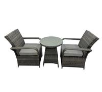 Fimous Rattan Garden Furniture Dining Set Table And Chairs Set Bistro Set Wicker Patio Outdoor 2 Chairs Plus Small Round Table