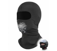 FIMWOLZ Summer Balaclava Motorcycle | 1 Piece Black, UV Protection & Cooling | Unisex Balaclava Balaclava Balaclava with Glasses Opening Prevents Coverage When Driving