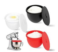 FIMXSD Silicone Liners for KitchenAid Tilt-Head 5 Qt Mixers, Mixer Bowl Accessories & Attachments for Baking and Cooking 3 Liners & 3 Lids, Dishwasher Safe