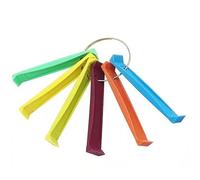 Fin Comb - Lightweight Durable PP Material, 6 Color-Coded Sizes, Condenser Cleaning Comb | Air Conditioner Fin Straightener With Practical Keychain For HVAC Maintenance