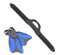 Fin Flippers Straps - Rubber Swim Flipper Ties, Non Slip Diving Gear, Strong Tension Holders, Set Of 2 Water Sports Accessories | Pool Lake Beach Sea Surfing Swimming Equipment For Divers