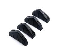 Fin Splitter Lip 4pcs/set Car Rear Lower Bumper Lip Diffuser Spoiler Shark Fins Wing Splitter Spoiler Universal Car Front Spoilers(Black)