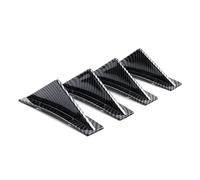 Fin Splitter Lip 4Pcs Universal Car Rear Bumper Lip Splitter Spoiler Anti-collision Body Bumper Astern Protection Car Front Spoilers(Bend Carbon Fiber)