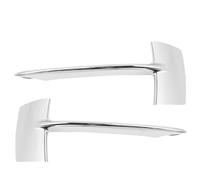 Fin Splitter Lip 51117303113 51117303114 Front Bumper Grille Trim Molding Fit For BMW X5 F15 35i 35ix 35dx 40ex 2014-2017 LH RH Car Front Spoilers(1pair Chrome)