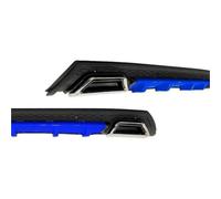 Fin Splitter Lip Fit For Renault Fit For Megane 4 HB ABS Plastic Car Styling Spoiler Deflector Body Kit Car Front Spoilers(Model 10)