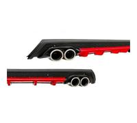Fin Splitter Lip Fit For Renault Fit For Megane 4 HB ABS Plastic Car Styling Spoiler Deflector Body Kit Car Front Spoilers(Model 4)