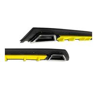 Fin Splitter Lip Fit For Renault Fit For Megane 4 HB ABS Plastic Car Styling Spoiler Deflector Body Kit Car Front Spoilers(Model 8)