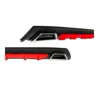Fin Splitter Lip Fit For Renault Fit For Megane 4 HB ABS Plastic Car Styling Spoiler Deflector Body Kit Car Front Spoilers(Model 9)