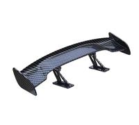 Fin Splitter Lip For GT Style Small Rear Trunk Spoiler Wing Car Boot Mini Auto Accessories Universal Car Front Spoilers(Large carbon fiber)