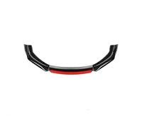 Fin Splitter Lip For Universal Cars 3-Piece Front Lip Splitter ABS Material Direct Fit Bumper Protection Side Corner Guard Car Front Spoilers(Red)