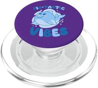 Fin-Tastic Vibes Dolphin Kawaii Cute Funny PopSockets PopGrip for MagSafe