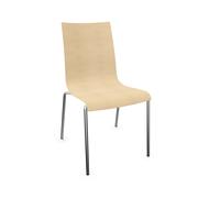 Fina stackable shell chair by Brunner