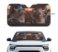 Finagallathe Buffalo Print Car Windshield Sun Shade Visor Foldable Windshield Sun Blocker Ultraviolet-Proof & Heat Insulation Car Front Window Sunshade Keeps Interior Cool