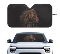 Finagallathe Horse Dreamcatcher Print Auto Sunshades Windshield Portable Sunshade for Car Windshield Foldable Heat Insulation Automotive Interior Sun Protection