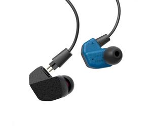 Final A2000 Japanese Audio Brand Earphones, Dynamic Driver Unit, f-Core DU, 2 Pin Connector, Original OFC Cable, Black & Blue