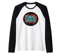 Final Boss Stamp Costume Raglan Baseball Tee