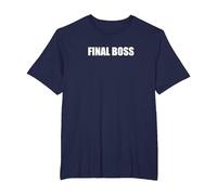 Final Boss T-Shirt, Men's Big and Tall, Navy, 3X Tall