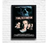 Final Destination, Horror Movie Print, Scary Thriller Film Poster, A4 and A3 Size Frame Options Available,Great Home, Pub, Café, Bar Wall Art Print, House gift for horror lovers (A4 Framed (Black))