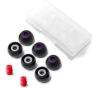 Final E-Type Black+Red Silicone Eartips Kit with Case and Nozzle Adapter for 1More, AKG, AT, Beats, Campfire, Empire Ears, Sony, Westone (Medium)