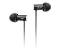 final E2000 In-Ear Isolating Earphones, High-Fidelity Sound, Noise-Isolating Design, Comfortable Fit, Durable Construction, Aluminium Housing, Swing-Fit Eartips - Black Aluminium