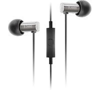 final E2000C In-Ear Isolating Earphones with Smartphone Controls & Mic, High-Fidelity Sound, Noise-Isolating, Comfortable Fit, Durable Design, Aluminium Housing, Swing-Fit Eartips - Silver Aluminium