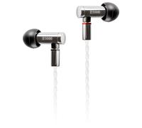 final E5000 In Ear Isolating Earphones, High-Resolution Sound, Acoustic Sound Chambers, Premium Quality for Audiophiles, Detachable Silver-Coated Cable, Swing-Fit Eartips - Stainless Steel