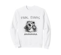 FINAL EXAMS Funny Student Exam Humor Screaming Opossum Sweatshirt