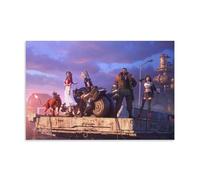 Final Fantasy 7 Final Art Canvas Poster Decoration Painting Living Room Poster Girls Bedroom Painting Wall Art Painting Modern Home Boy Room Decoration Print Painting 20 x 30 Inches (50 x 75 cm)