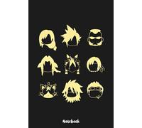 Final Fantasy 7 Whole Party Icons Notebook: For School And Kindergarten, Lined 120 Paper 6x9 Wide Ruled For Kids, Girls, Boys, Teens, Notebook Paper, Elementary School, Preppy Notebook