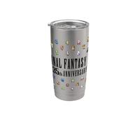 Final Fantasy Anniversary Collection FFIV Pixel Characters Stainless Steel Insulated Tumbler