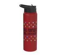Final Fantasy Anniversary Collection FFIV Pixel Characters Stainless Steel Insulated Water Bottle