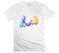 Final Fantasy Logo Fun Short Sleeve Mens T Shirts for Guys Size XL White