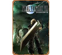 Final Fantasy VII Game Poster Retro Vintage Decor Metal Tin Sign 12X8 Inches
