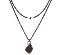 Final Fantasy XIV Real Stainless Steel Dark Knight Red Mage Reaper White Mage Dancer Soul Crystal Necklace Charm Endwalker Final Fantasy 14 Job Stone Necklaces FF14, M, Stainless Steel, No Gemstone