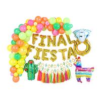 Final Fiesta Bachelorette Party Decorations Set - Backdrop, Last Fiesta Party Kit, Mexican Themed Decorations With Balloons