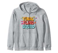 Final Fling Squad Bachelorette Party Tee Zip Hoodie