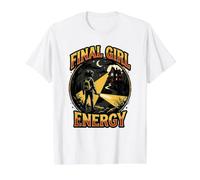 Final Girl Energy Slasher Film Survival Horror Halloween Value Graphic T-Shirt, Men, White, XL