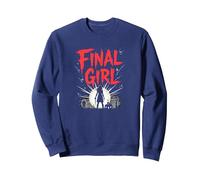 Final Girl: Survivor of Horror Movie Showdown Sweatshirt, Adult Unisex, Navy, M