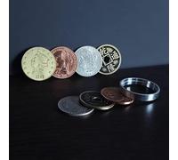 Final Gold - Super Locking Coins Magic Tricks Flight Vanishes Appearing Magic Close-up Street Illusions Gimmicks Mentalism Props