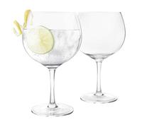 Final Touch 100% Lead-Free Crystal Large Copa Gin and Tonic Glasses Balloon Glass Made with DuraSHIELD Titanium Reinforced for Increased Durability G&T Glassware Set 400ml - Pack of 2