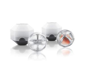 Final Touch Anchoriceô Spheres 2 Pack Chills Drinks 2 Stainless Steel Spheres & 2 Silicone Ice Cube Moulds