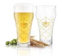Final Touch Barley & Hops Brewhouse Drink Glasses 591Ml Set Of 4 Clear, Clear