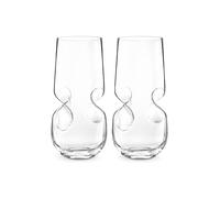 Final Touch Bubbles Seltzer Bubbly Beverage Glasses 500ml Set of 2 Clear Final Touch Clear