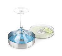 Final Touch Cocktail Rimmer 1 Tier - Icer for Stainless Steel Glass with a Diameter of 15 cm